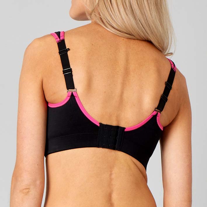 Padded Sportbeha Zwart/Roze