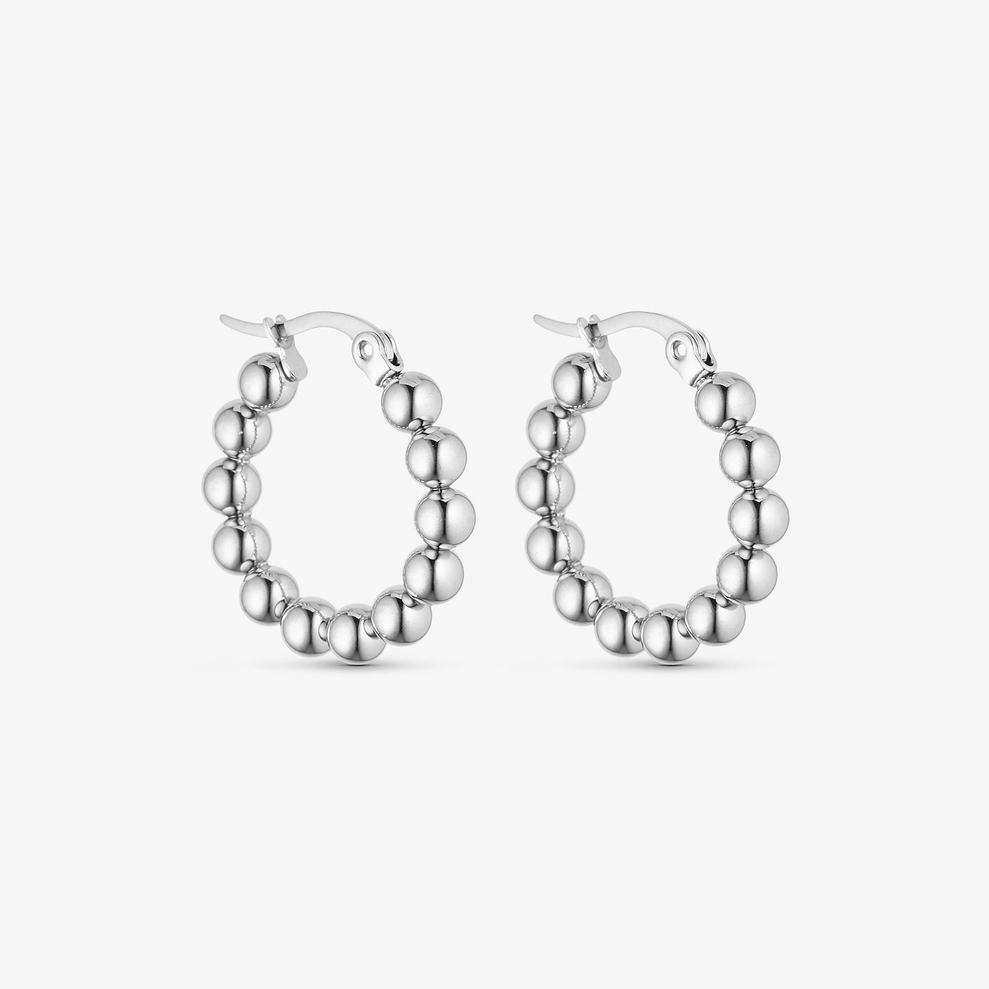 Wolff Jewelry Big Boble Hoops Øreringe Sølvfarvet