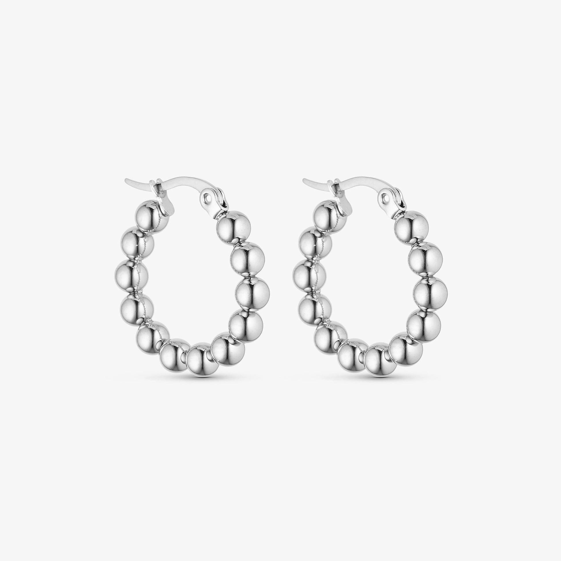 Wolff Jewelry Big Boble Hoops Øreringe Sølvfarvet