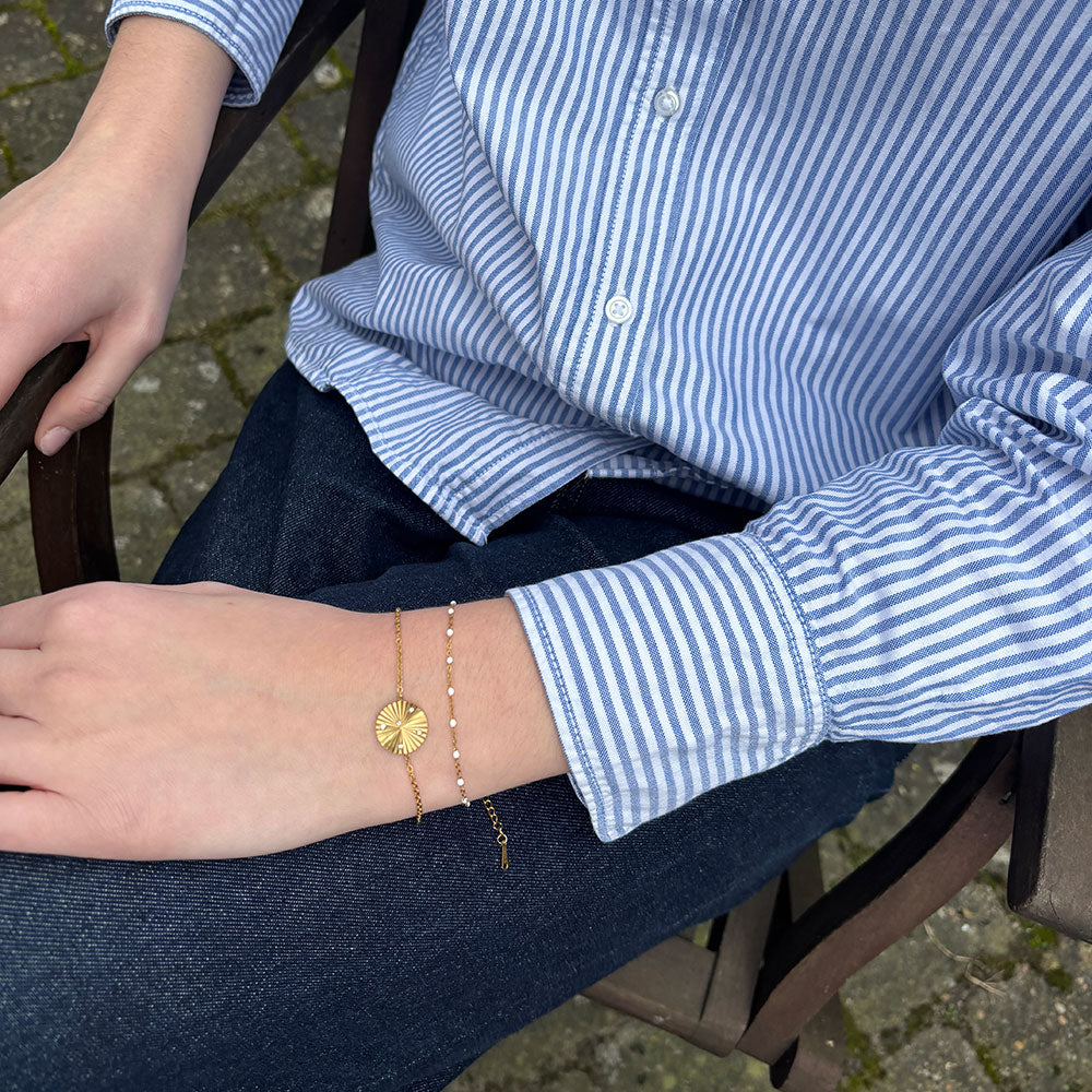Wolff Jewelry Sunny Shine Bracelet Armbånd 18 karat guldbelagt