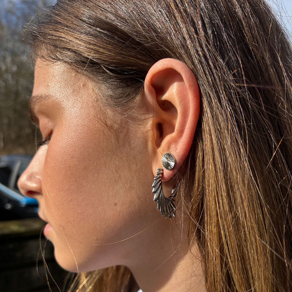 Wolff Jewelry Sunny Shine Earring Øreringe Sølvfarvet