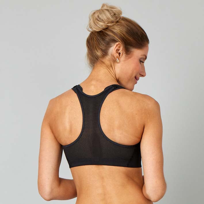 2 Pack Sportbeha voor Dames, Hoge Impact Vrouwen Sport BH met Rits Voorsluiting Gewatteerde Draadloos Yoga Sports Bra (Zwart Grijs, XXL 2 Pack Sportbeha voor Dames, Hoge Impact Vrouwen Sport BH met Rits Voorsluiting Gewatteerde Draadloos Yoga Sports Bra (Zwart Grijs, XXL