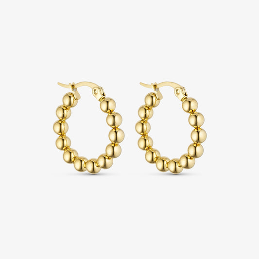 Wolff Jewelry Big Boble Hoops Øreringe 18 karat guldbelagt