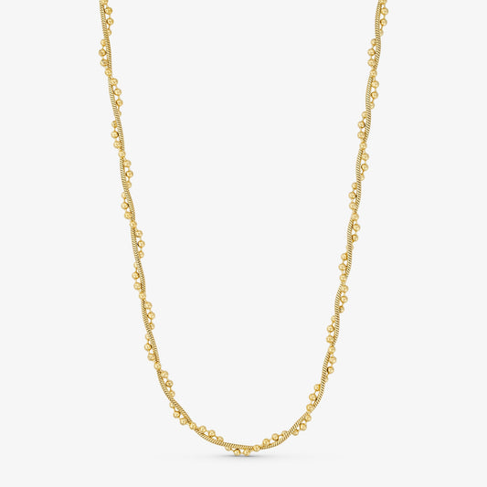 Wolff Jewelry Double Boble Necklace Halskæder 18 karat guldbelagt
