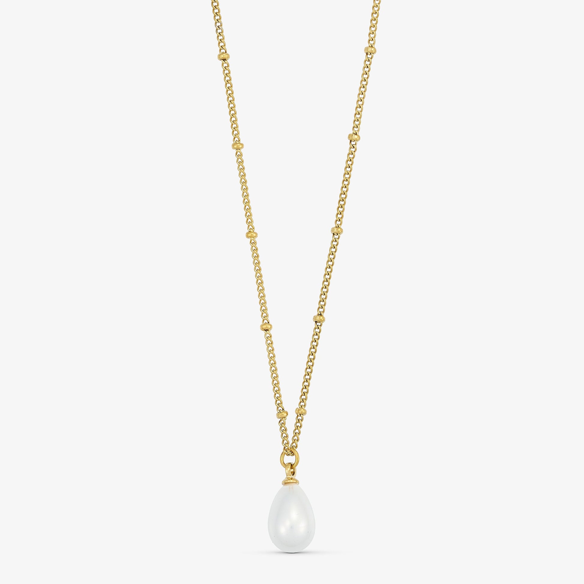 Wolff Jewelry Long Pearl Necklace 80cm Halskæder 18 karat guldbelagt
