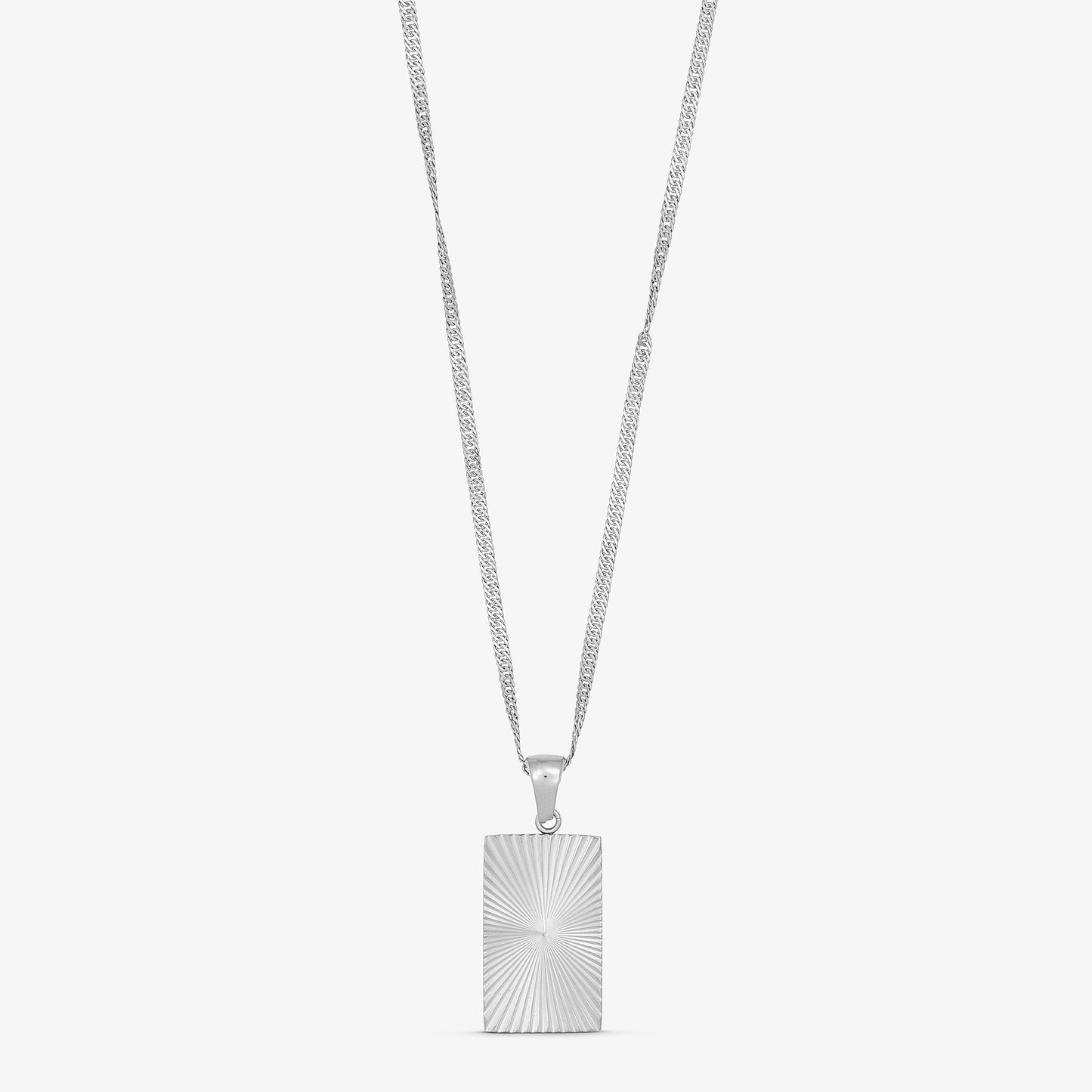 Wolff Jewelry Sunny Square Necklace Halskæder Sølvfarvet