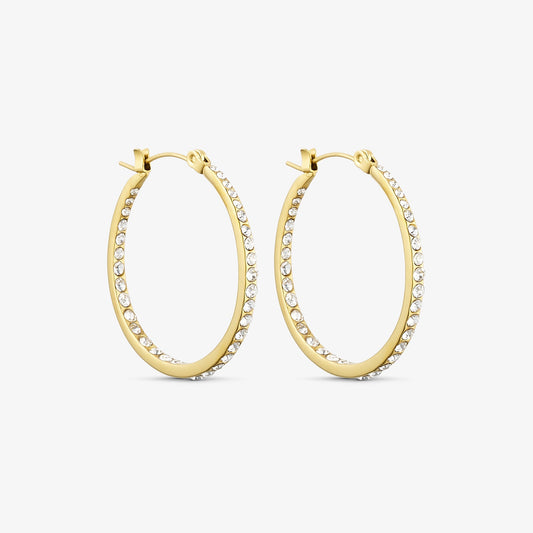 Wolff Jewelry Tara Hoops 32mm Øreringe 18 karat guldbelagt