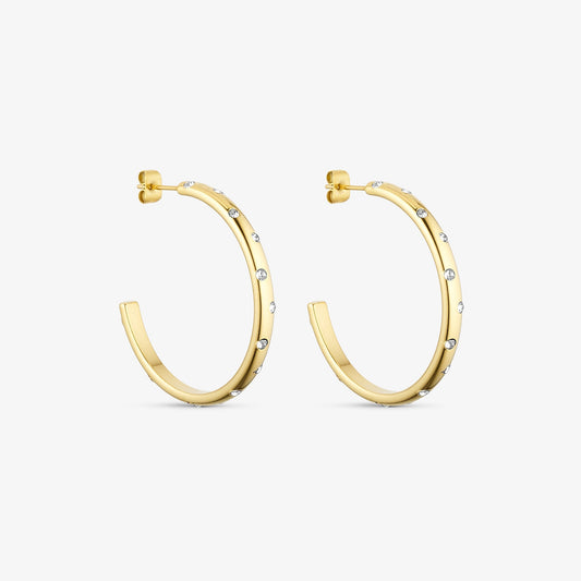 Wolff Jewelry Ziko Hoops Øreringe 18 karat guldbelagt